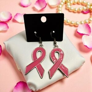 🔥Pink Awareness Ribbon Earrings🔥